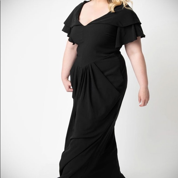 NWOT UV x Micheline Pitt Zhora Hooded 1940s Dress - Picture 5 of 11